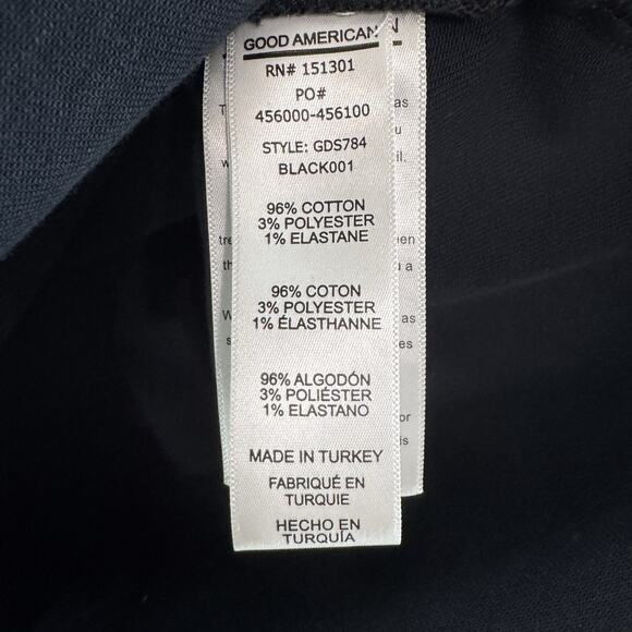 Good American Shacket Womens 4/XL Black Vintage Wash Button Up Jacket Shirt - Picture 12 of 13